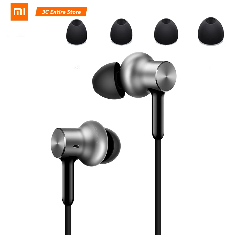 Оригинальные наушники Xiaomi Hybrid Pro HD тройные с микрофоном и шумоподавлением