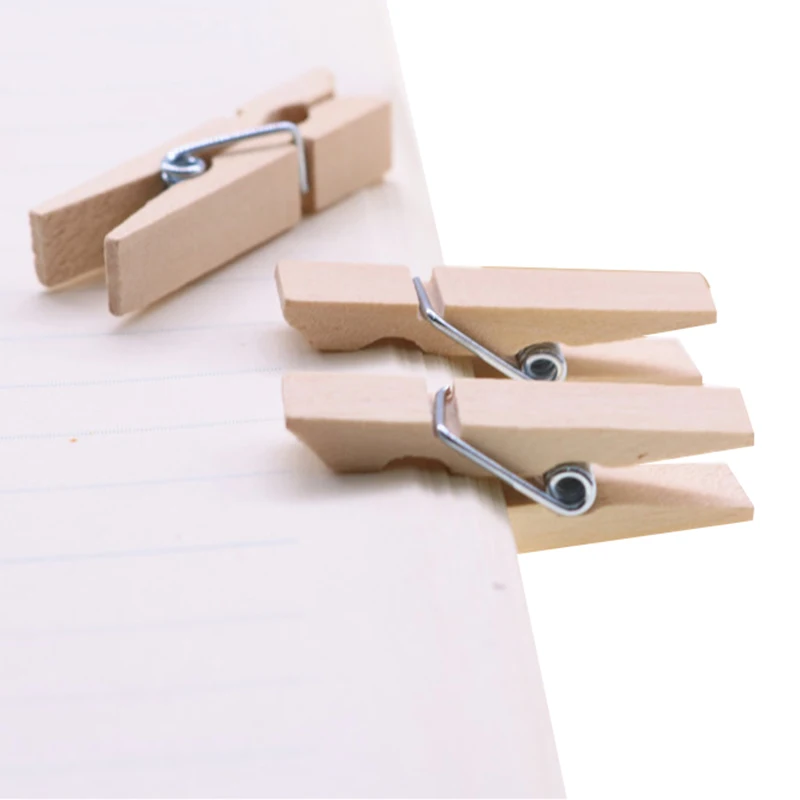 50 шт. деревянные пружинные зажимы Длина 3 5 см|wooden clips|clip officeclip wood |