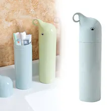 Креативный портативный мультфильм слон зубная щетка чашка мыть Зубная паста держатель Бизнес Путешествия Пластиковые моющие принадлежности коробка для хранения