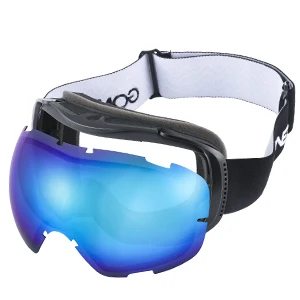 Goenx поляризационные лыжные очки для сноуборда, анти-туман, защита UV400, двойные линзы, лыжные очки для мужчин, женщин, зимний шлем, спортивные