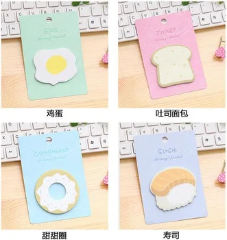 

1pack/lot Lovely Kawaii Breakfast Egg bread Sushi design convenient Memo pad Sticky Note gift prize office school supplies