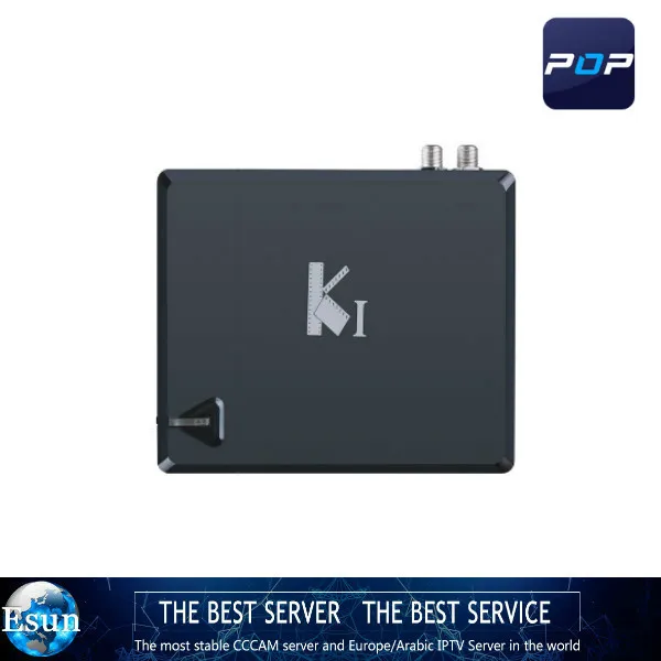 1 Year Arabic French IPTV  K1 KI Android DVB S2 Amlogic S805 Quad Core TV BOX Satellite Receiver Support WiFi CCcam NEWcam KODI 