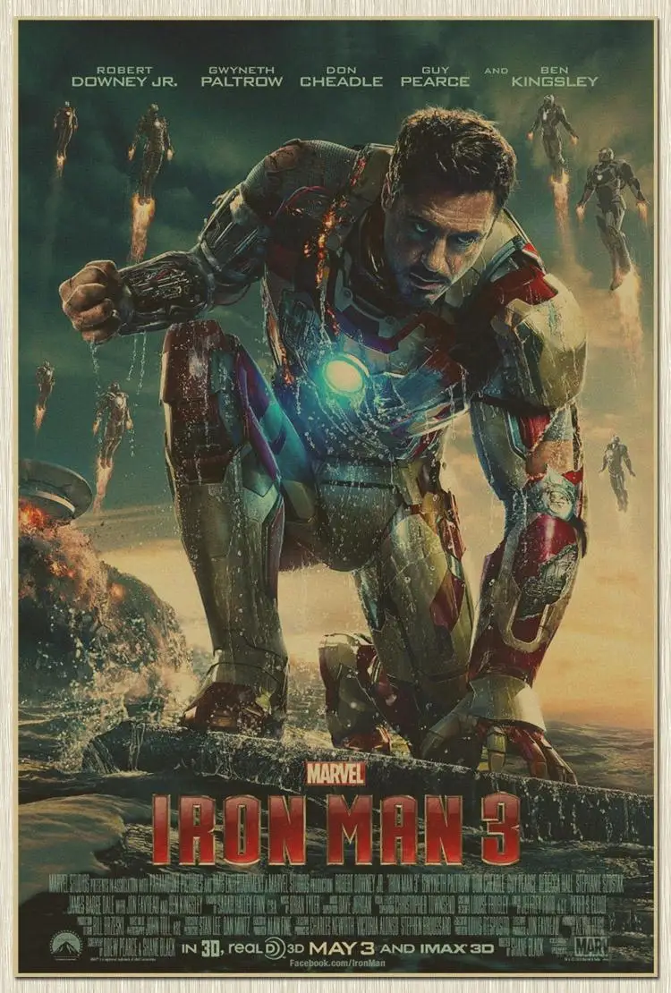 Iron Man 3 3d Movie Poster
