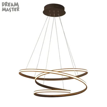 

Nordic LED Pendant Lighting Modern Minimalism Aluminum D40cm Alien black Hanging lamp For dining room Bedroom Bar Restaurant