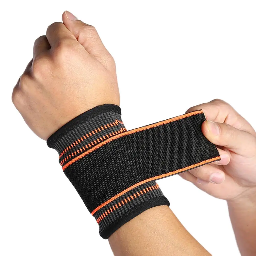 

Wrist Compression Strap and Support Wrist Brace with Elastic Bandage Wraps for Weightlifting Tennis Tendonitis