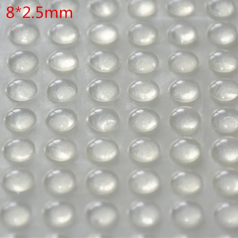 500 шт 8*2,5 мм самоклеющиеся мягкие прозрачные противоскользящие округлые бамперы силиконовые резиновые накладки для ног липкий силиконовый амортизатор