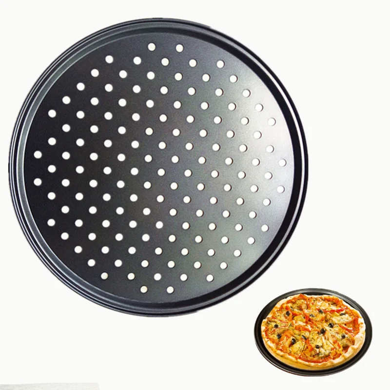 Pizza Pan 12 Inch With Holes Non Stick Pizza Tray Non-Stick KitchenCooking Tools Home Bakery Accessories Pancake Oven Kitchen