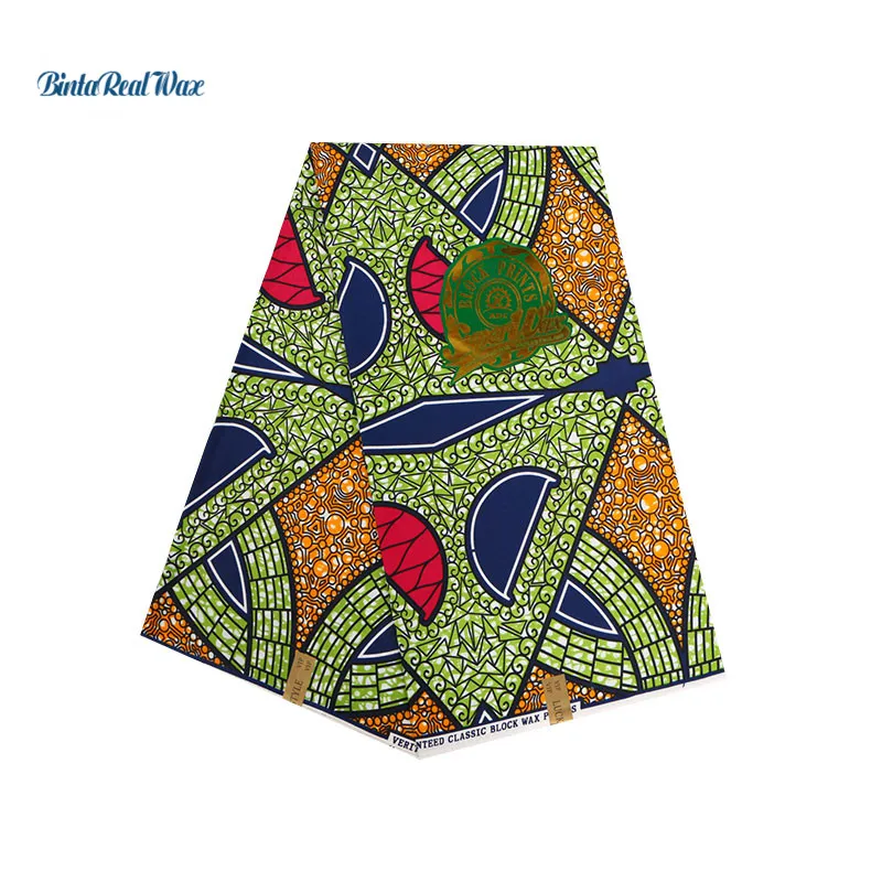 

ankara african wax prints fabric 100% polyester nigerian ankara fabric binta real wax fabric 6 yards of african fabric PL698