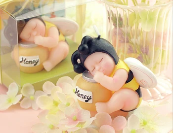 

10pcs Honey Bee Baby Candle Wedding Baby Shower Birthday Souvenirs Gifts Favor