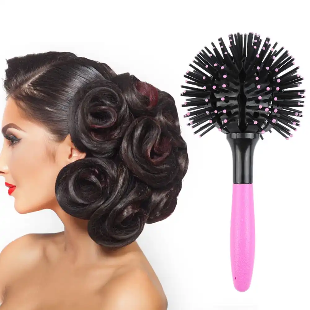 360 Degree Ball Styling Bomb Curl 3d Hair Curler Brushes Make Up