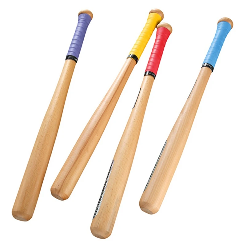 54 см жесткий деревянная бейсбольная бита твердые деревянная бейсбольная бита Professional Stick дать пот-абсорбирующий гель для рук случайный цвет