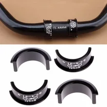 Folha de conversão de guidão de bicicleta, 25.4 a 31.8mm, abertura de instalação, ajuste de transformador, engrenagem fixa para bicicleta de estrada, mtb e bicicleta fixa