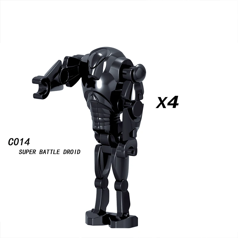 4pcs/lot Legoings Star Wars Building Blocks Battle droid RO-GR Super battle droid Model building blocks figures for children Toy 4pcs/lot Legoings Star Wars Building Blocks Battle droid RO-GR Super battle droid Model building blocks figures for children Toy