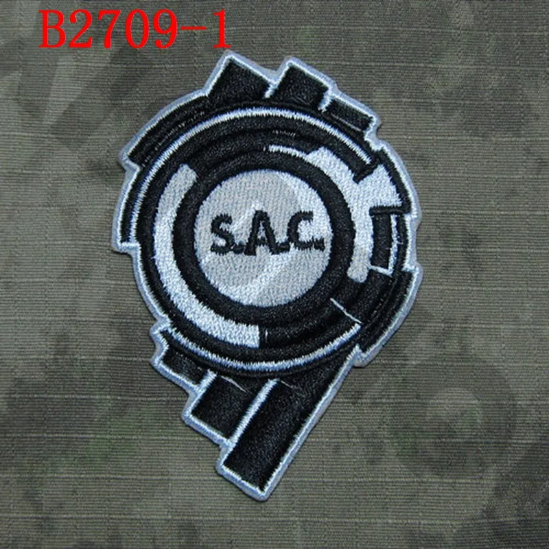 쉘 독립 콤플렉스 S.A.C 웃고 있는 고스트 자수 패치, 개인 일레븐
