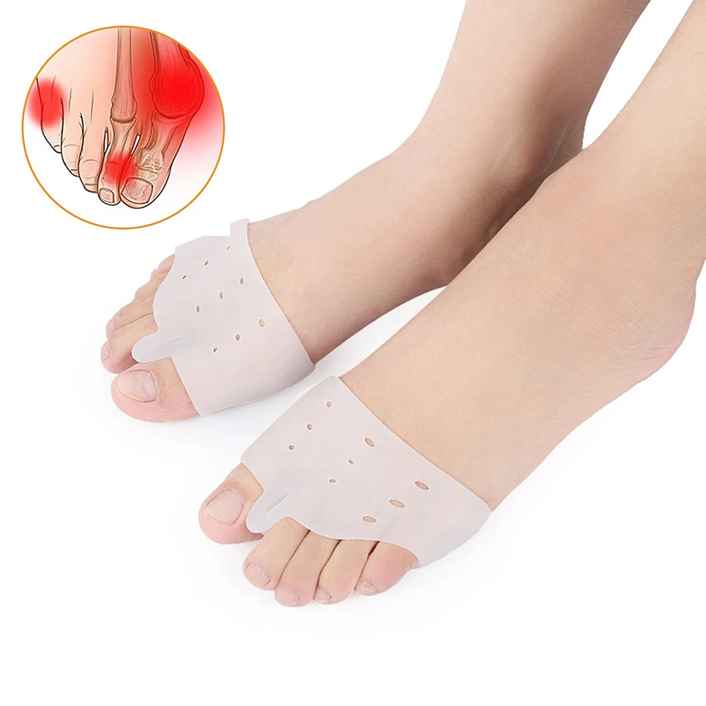 1Pair Bunion Corrector Forefoot Pads Gel Bunion Guard and Toe Separator
