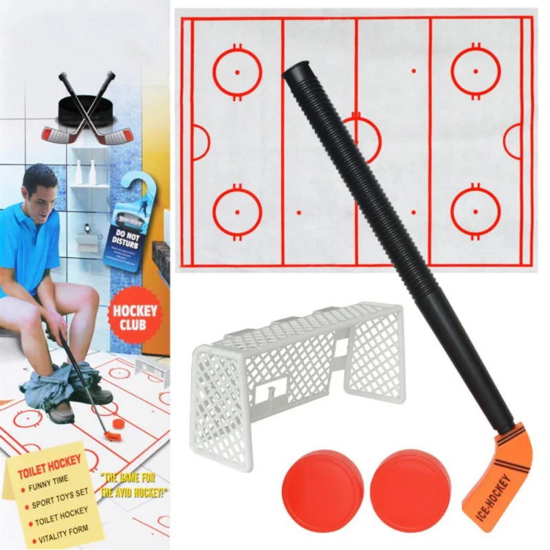 Toilet Hockey Game Anti stress Exquisite Fun Developmental Game Ice