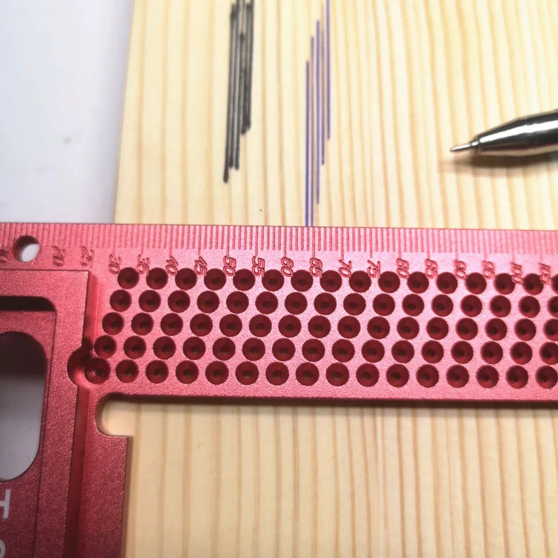T-200 Precision Woodworking scribe Aluminum Hole Scribing Gauge Woodworking Carpenter Scriber Marki