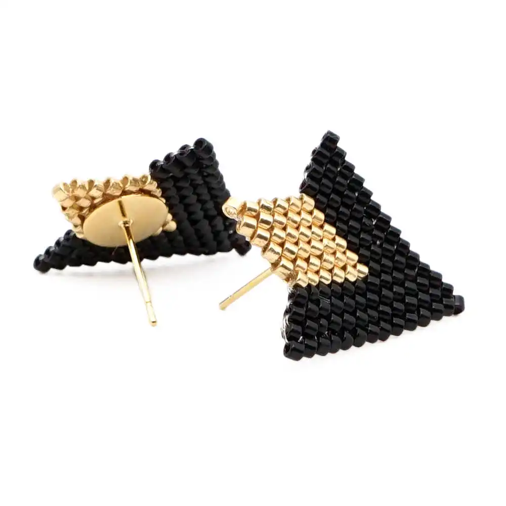 

Go2boho Stud Earrings For Women MIYUKI Triangle Earrings Bohemia Statement Earring Geometric Jewelry 2019 New Handmade 19 Gift
