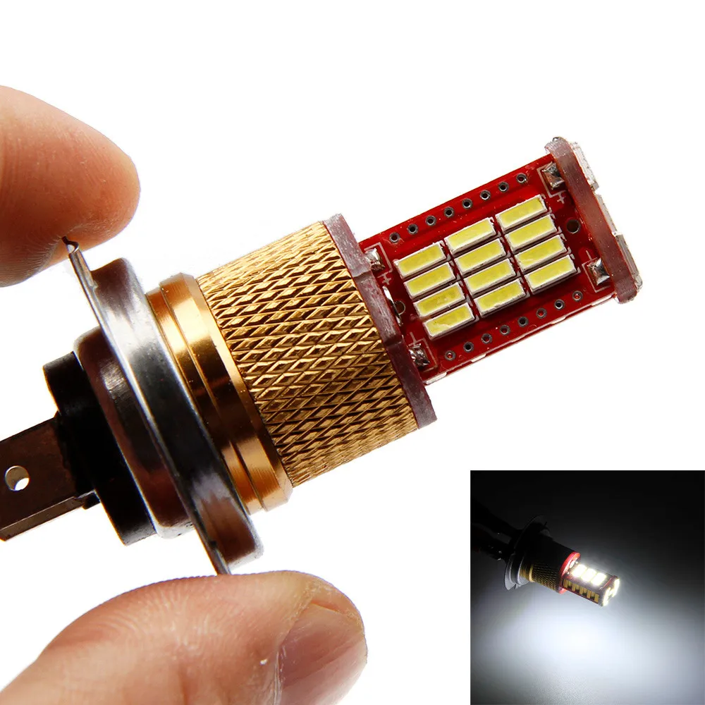 

2 Pcs Car Fog Lamp Waterproof White Car H7 4014-Chip 33 SMD Brake Tail Stop Car Fog LED Light Headlight Driving Fog Lamp Bulbs