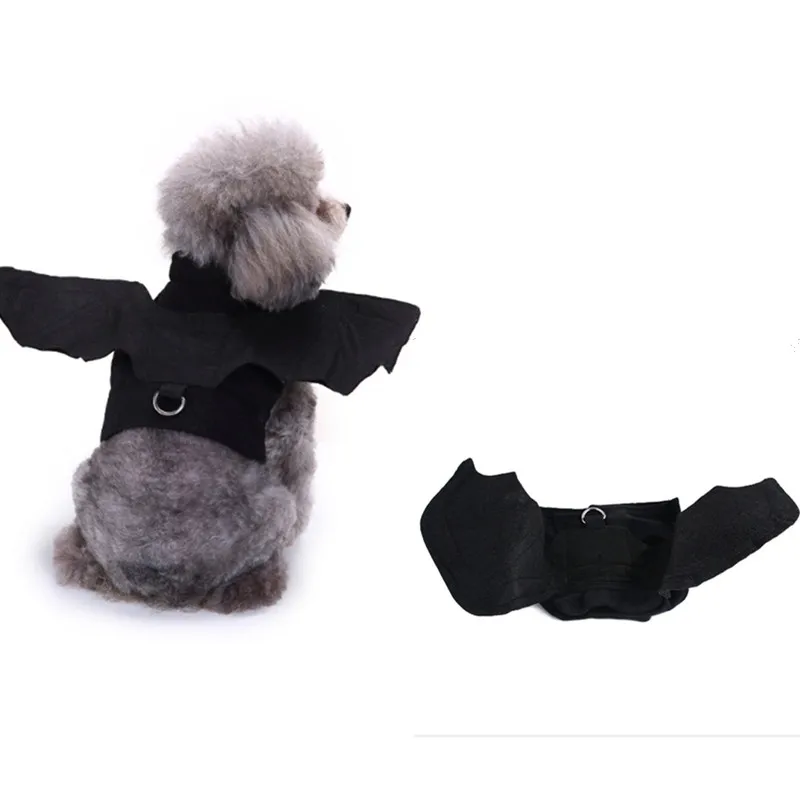 

Dog Halloween Pet Clothes Bat Wings Cat Dog Chest Strape Medium Small Dog Harnesses vest Husky Dogs Supplies 181212-60