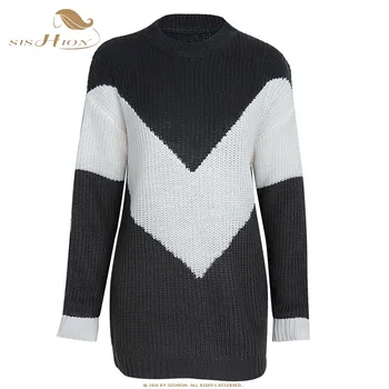 

SISHION Women Warm Pullover SP0212 2019 Autumn New Casual Long Sleeve Sweater Women Ladies knit sweaters
