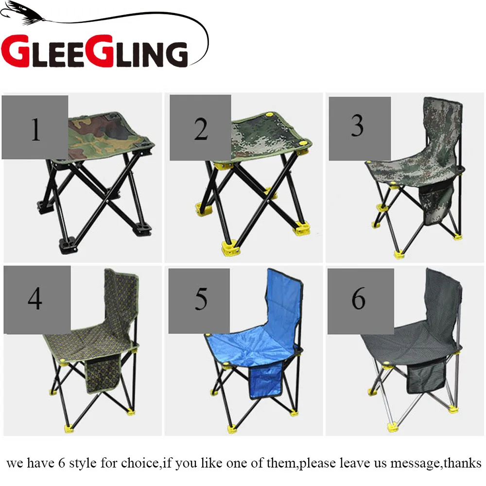 GLEEGLING FLC08 التخييم للطي شاطئ كرسي في الهواء الطلق مقعد الصيد التخييم كرسي خفيفة الوزن ل نزهة شواء الشاطئ السفر كرسي