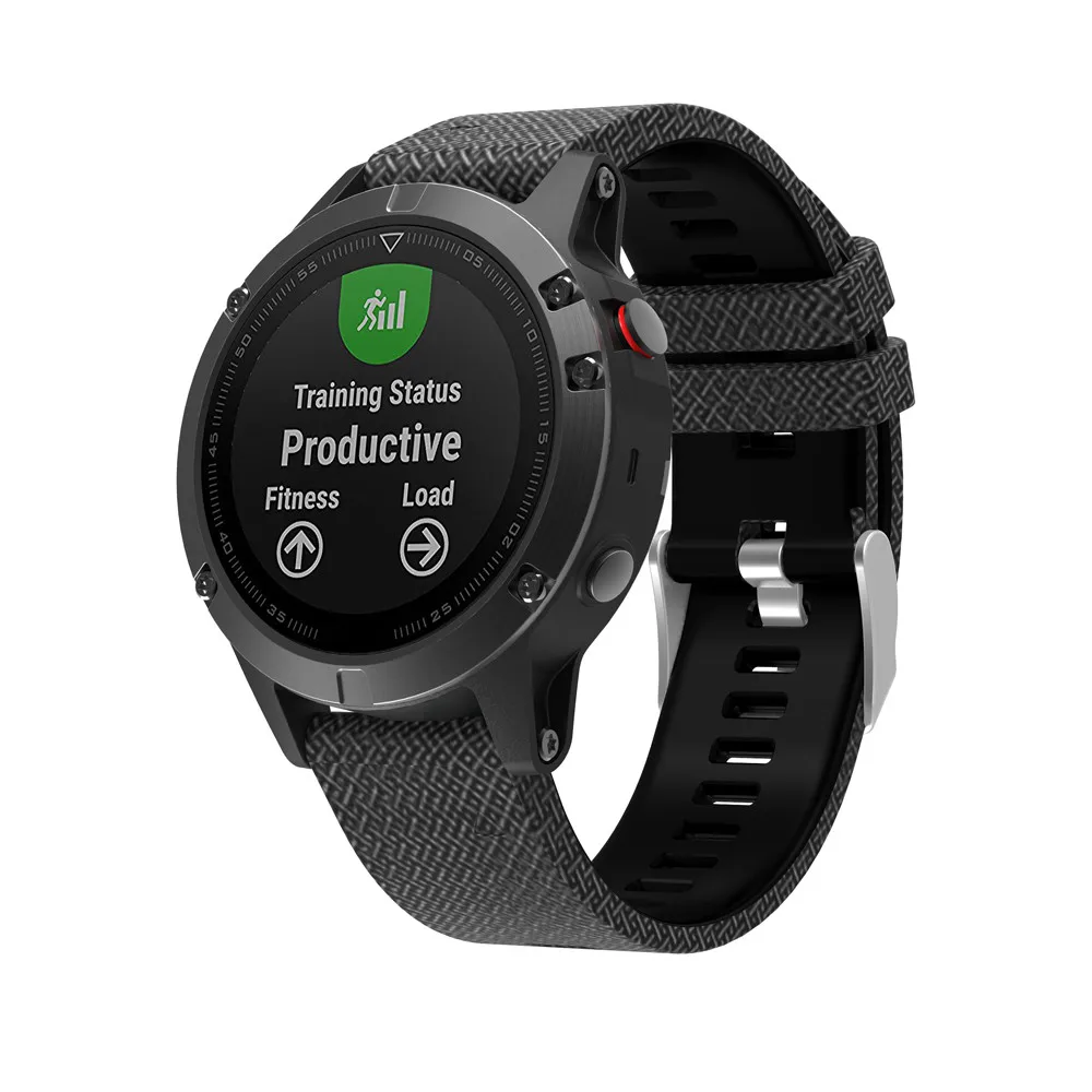 Carprie печать замена силиконовые Quick Release комплект группа браслет для Garmin Fenix 5 GPS Смарт-часы se12a - Цвет: D