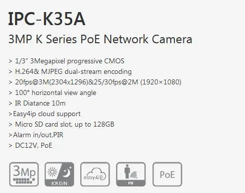 IPC-K35A Features