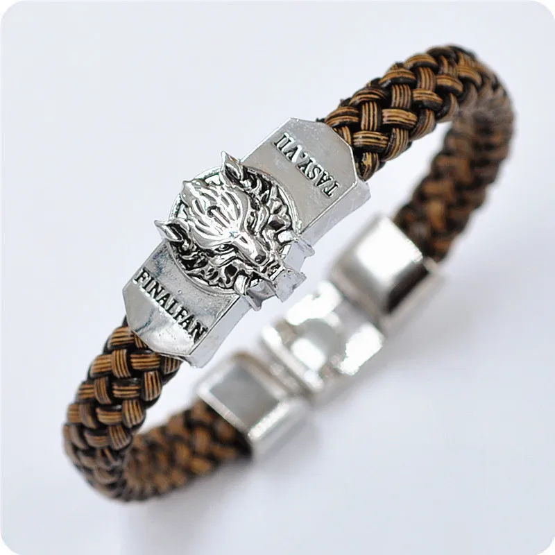 

Fashion men's jewelry bracelet leather men's game power cold and fire bracelet leather jewelry bracelet gift