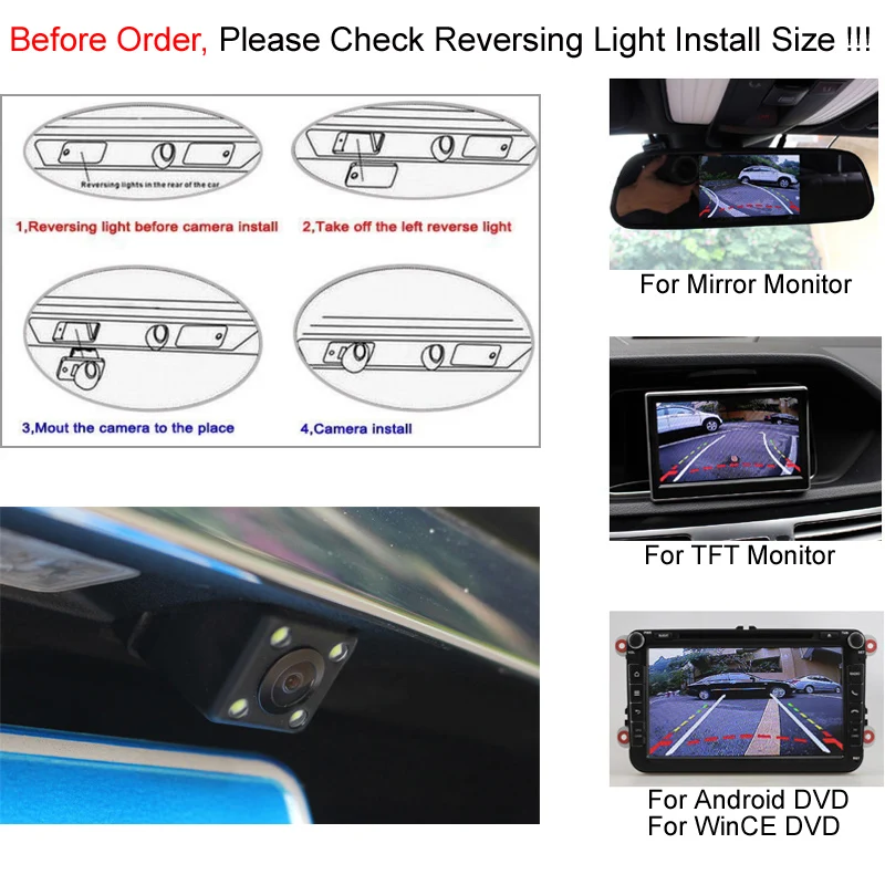 Интеллектуальная динамическая траектория треков реверсивная резервная камера заднего вида для Toyota Prado 150 2010-2012 помощь при парковке