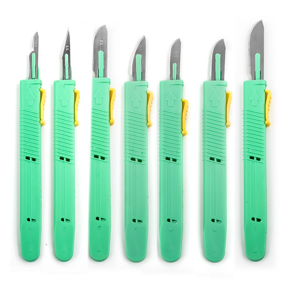 

Disposable Animal Surgical Scalpel Knife Surgical Scalpel Knife Multi-function Scrapbooking Crafts Carving Knife Tools
