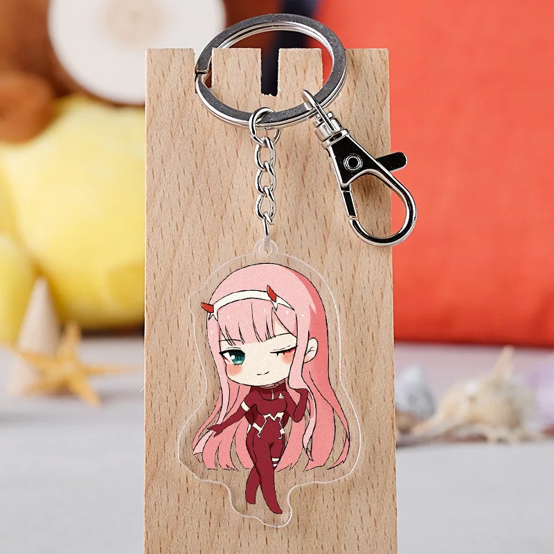 10 шт./лот акриловый брелок в стиле аниме DARLING in the FRANXX игрушечная фигурка Zero Two Ichigo