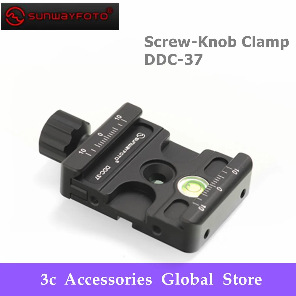 SUNWAYFOTO винт-Ручка Зажим DDC-37 головка штатива быстросъемный зажим для DSLR 37 мм