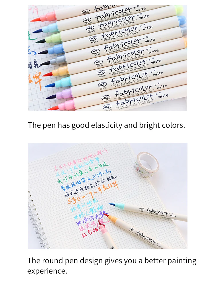 10 цветов набор кистей мягкий рисунок акварельный маркер Живопись Кисть для школьника кисть манга ручка товары для рукоделия