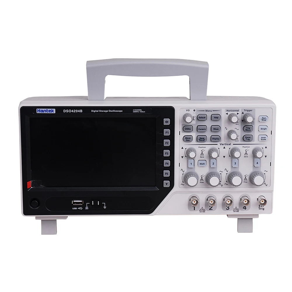 Hantek DSO4204B оригинальный 4CH Oszilloscope 1GS/s EXT DVM PC ЖК дисплей Авто березный функция 200 МГц DE shipping