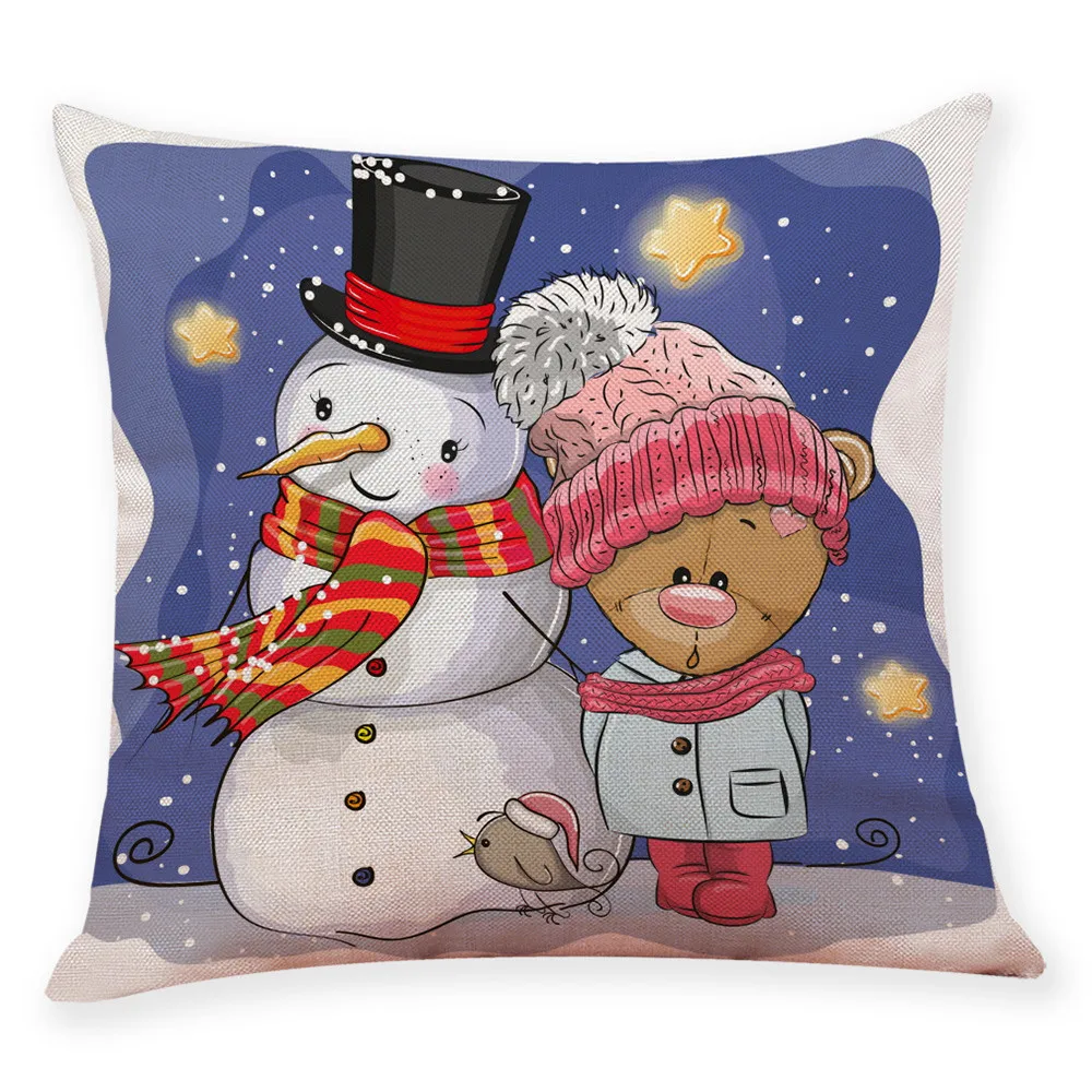 Рождественская подушка, домашний декор, наволочка для подушки в стиле граффити, наволочки, покрытия для подушек, cojines decorativos para sofa - Цвет: E