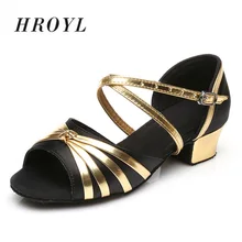 Высококачественные латинские танцевальные туфли для женщин/девочек/детей/детская обувь/бальные туфли/Танго босоножки женские 17-25 см