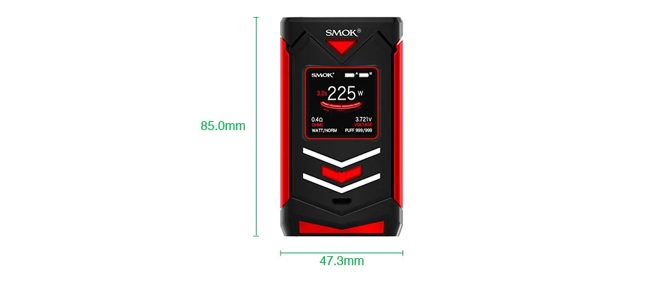 Цена снижена! SMOK Veneno 225 Вт TC Box MOD Макс 225 Вт 1,3 дюймов HD экран эргономичный ключ огня без 18650 батареи против Shogun/drag 2 Mod