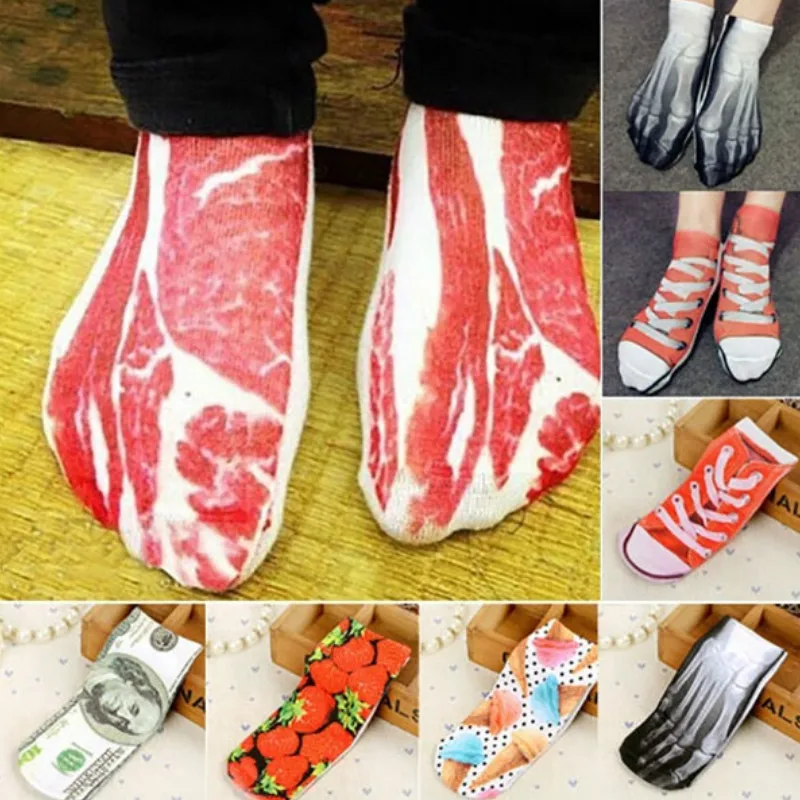 

Maternity Sock 3D Pattern Horro Pork Toe Bone Shoes Pattern Fashion Socks Halloween Costume For Pregnant Woman Or Man Socks