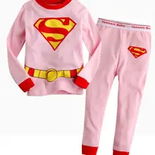 Новая одежда для малышей от 2 до 7 лет пижамы для мальчиков с героями мультфильмов детские пижамы из хлопка Пижама с длинными рукавами детская одежда