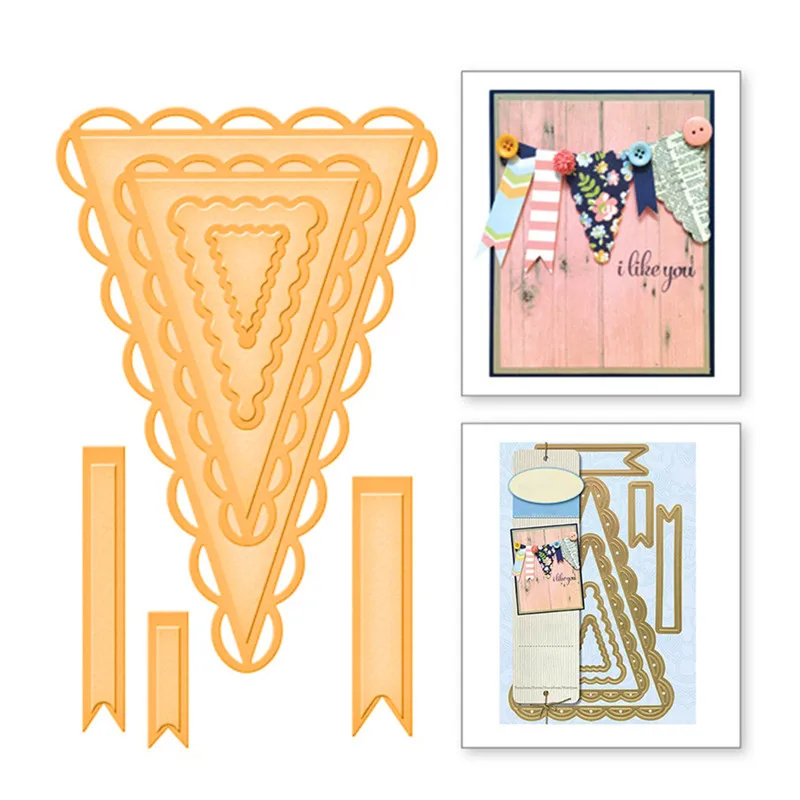 

YaMinSanNiO Embossing Lace Border Metal Frame Cutting Dies Scrapbooking For Card Making DIY Crafts Dies New 2019 Cutting Dies