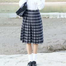 XS-5XL Harajuku, женская модная летняя плиссированная юбка с высокой талией, клетчатая юбка для костюмированной вечеринки, женские юбки 0624-50