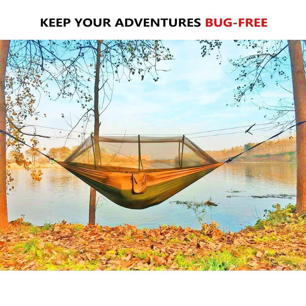Ultralight Mosquito net Parachute Hammock with Anti-mosquito bites for Outdoor Camping Tent Using sleeping