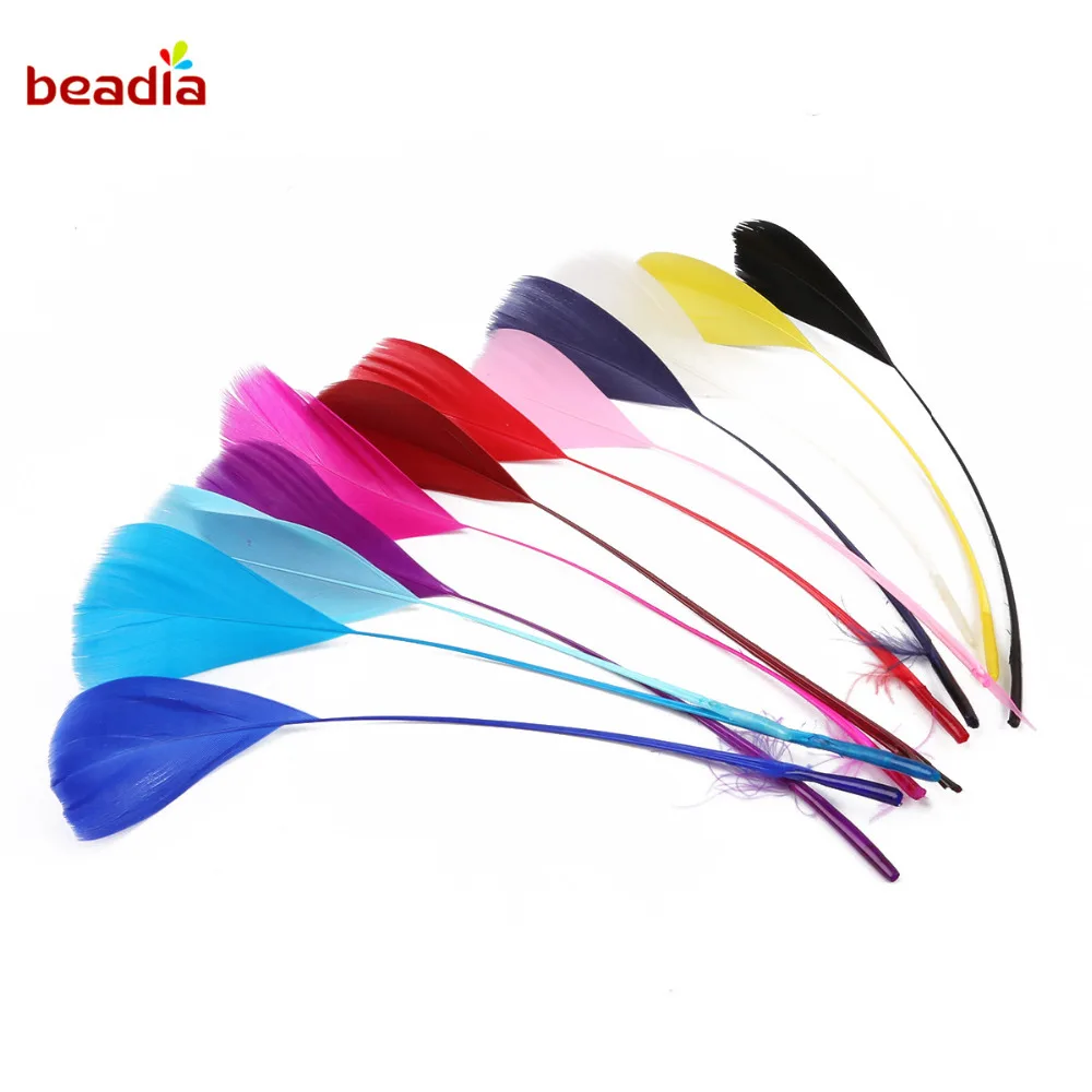 

Beadia New Arrival Large feathers head floating A variety of colors beautiful small decoratin for house and garment 10 pcs/lot