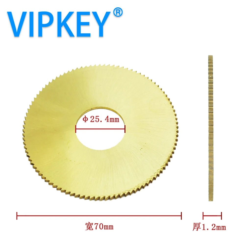 70*25.4*1.2 mm circular saw blade for 100E1 key cutting machine key