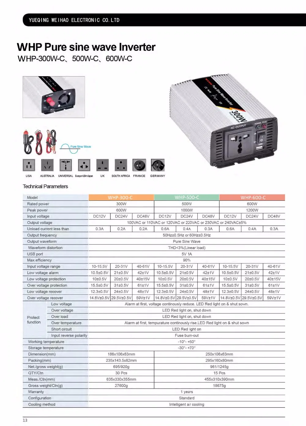 WHP-300 500 600-C