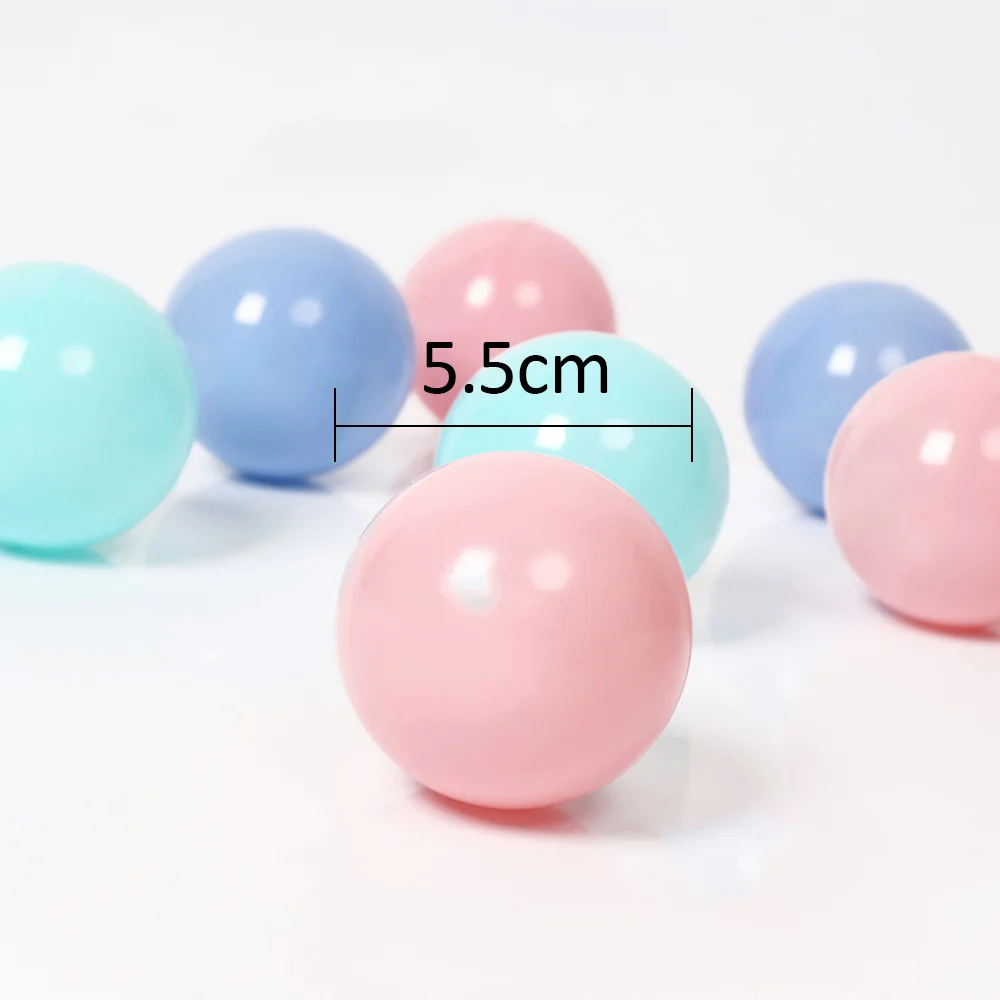 100 шт/партия Экологичные цветные шарики мягкие пластиковые шарики для плавания игрушки для манежа для детей наружные шары водный бассейн океан волна мяч