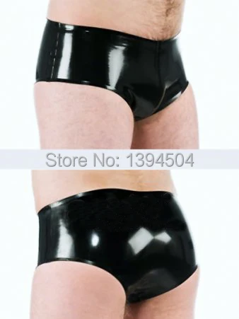 2017 New Hot men handmade black Latex Panties Underwear  Fetish tight exotic lingerie customize size XS-XXL