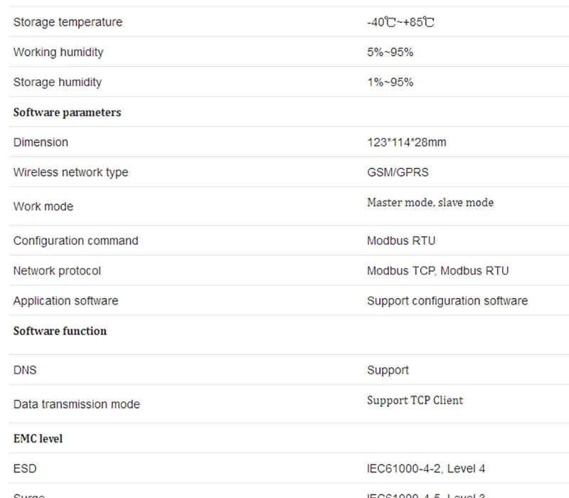 USR-IO424T-GR 4 канала сети IO контроллер с GSM/GPRS Поддержка USR облако IO 4DI/4DO/2AI/1PT