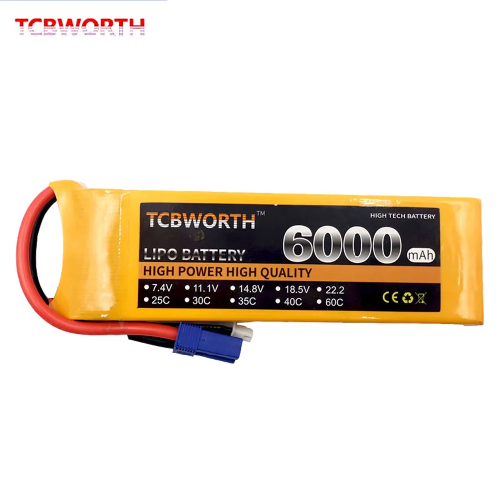 RC LiPo аккумулятор 2S 7,4 V 1500mAh 2600mAh 3000mAh 4200mAh 5200mAh 6000mAh 30C 40C 60C для радиоуправляемый самолет, Квадрокоптер, вертолет, автомобиль 2S LiPo